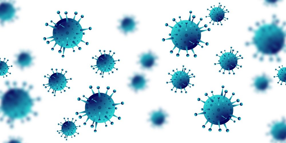 Virus infection or bacteria flu background